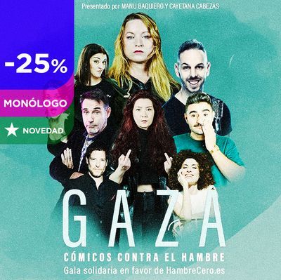 Cómicos contra el hambre: gala solidaria por Gaza