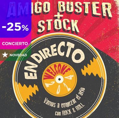 Amigo Buster y Stock en concierto