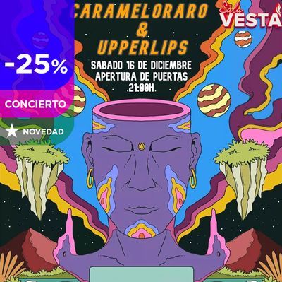 Upperlips y Carameloraro en concierto