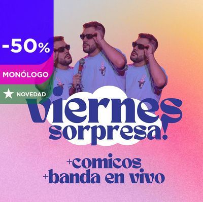 Viernes sorpresa: monólogo con música en directo