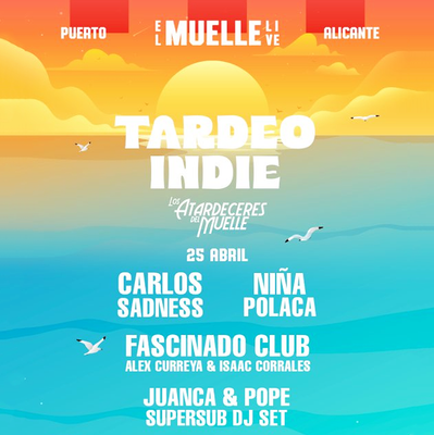 Tardeo Indie con Carlos Sadness, Niña Polaca y más