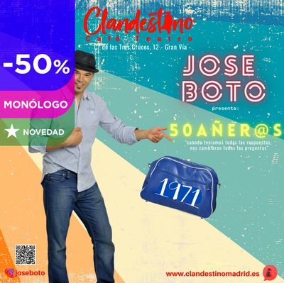 Cincuentañer@s: monólogo de José Boto