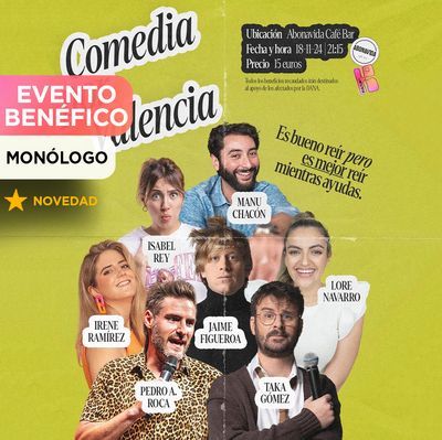 Comedia por Valencia: show benéfico por Valencia
