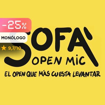 Sofá open mic: micro abierto de monólogos