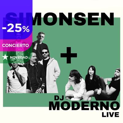 Simonsen y Dj Moderno Live en concierto