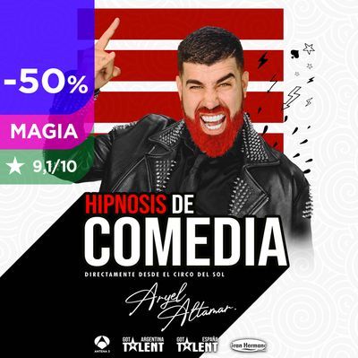 Hipnosis de comedia con Aryel Altamar