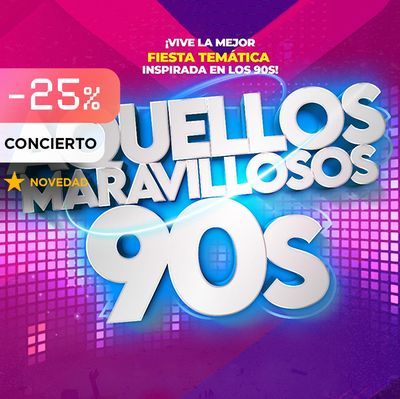Aquellos maravillosos 90: fiesta para revivir los 90s