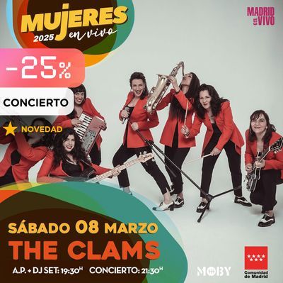The clams: concierto de jazz soul especial Día de la Mujer
