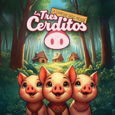 Los tres cerditos: teatro educativo para toda la familia