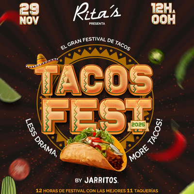 TACOS FEST: festival de tacos, micheladas y tequilas