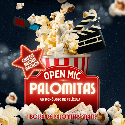 Palomitas open mic: monólogos con 5 cómicos
