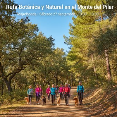 Ruta botánica y natural con perros en el Monte del Pilar