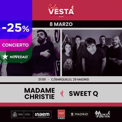 Madame Christie y Sweet Q en concierto