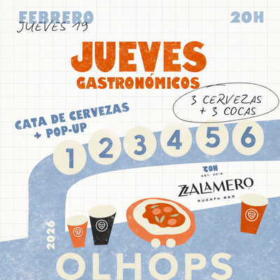 Cata de 3 cervezas artesanas y cocas + pop-up