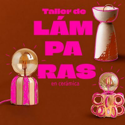 Taller de lámparas en cerámica: crea tu lámpara con vino y música