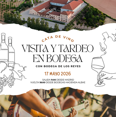 Visita a bodega, cata con menú degustación y tardeo