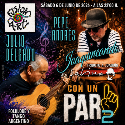 CON UN PAR 2: tributo a Sabina y música argentina (+bebida)