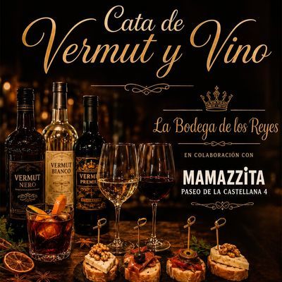 Cata de vermut y vino: cata de 3 vermuts y 2 vinos +pinchos