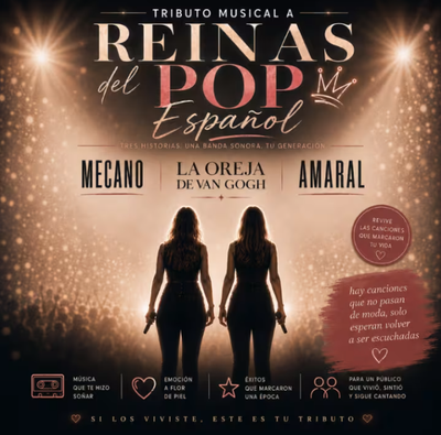 Reinas del Pop: tributo Mecano, Amaral y Oreja de Van Gogh