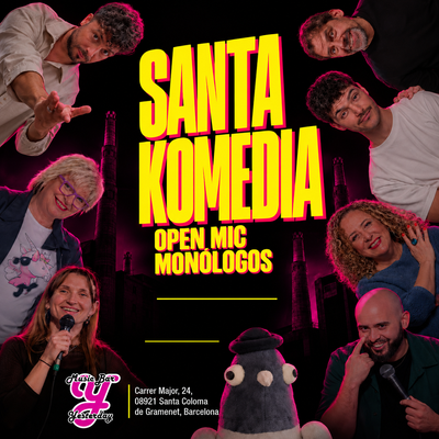 SantaKomedia: open mic de comedia con 5 cómicos