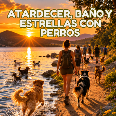 Planazo con Perros: Baño al atardecer y estrellas
