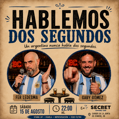Hablemos dos segundos: comedia argentina en un speak-easy