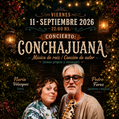 Conchajuana: concierto de cantautoras (+bebida)
