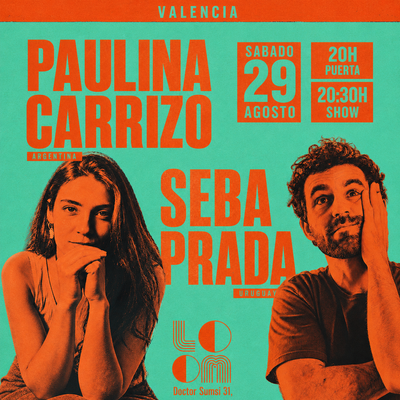 Paulina Carrizo y Seba Prada: concierto en directo