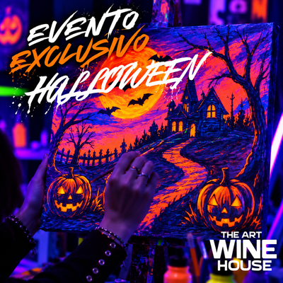 Pinta un cuadro de Halloween mientras bebes vino ilimitado
