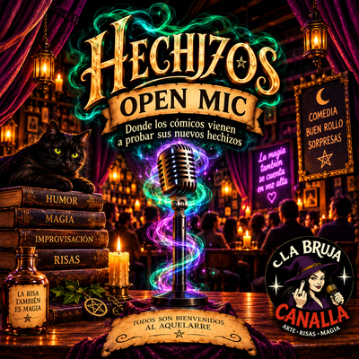Hechizos open mic: micro abierto de monólogos