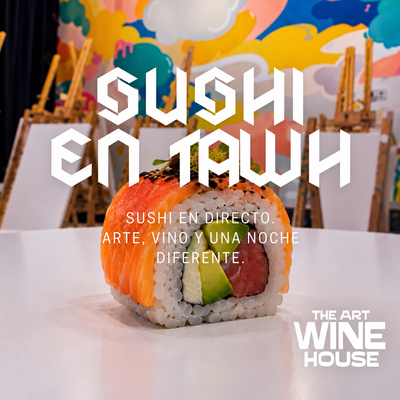 Pinta un cuadro con sushi en directo y vino ilimitado