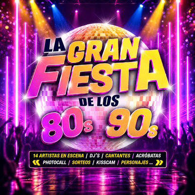La gran fiesta de los 80 y 90: 4 horas de música en directo