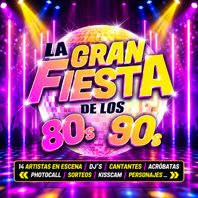 La gran fiesta de los 80 y 90: 4 horas de música sin parar